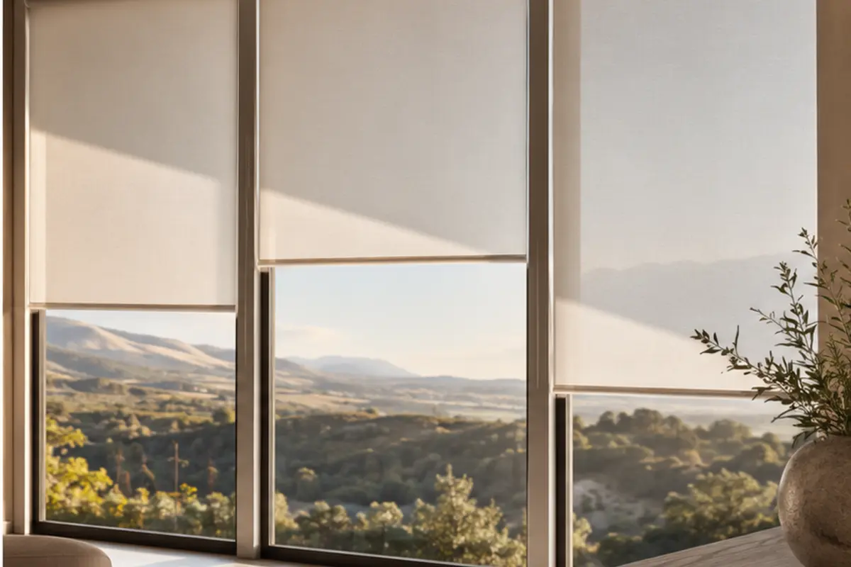 Coordinated smart motorized roller shades operated by remote
